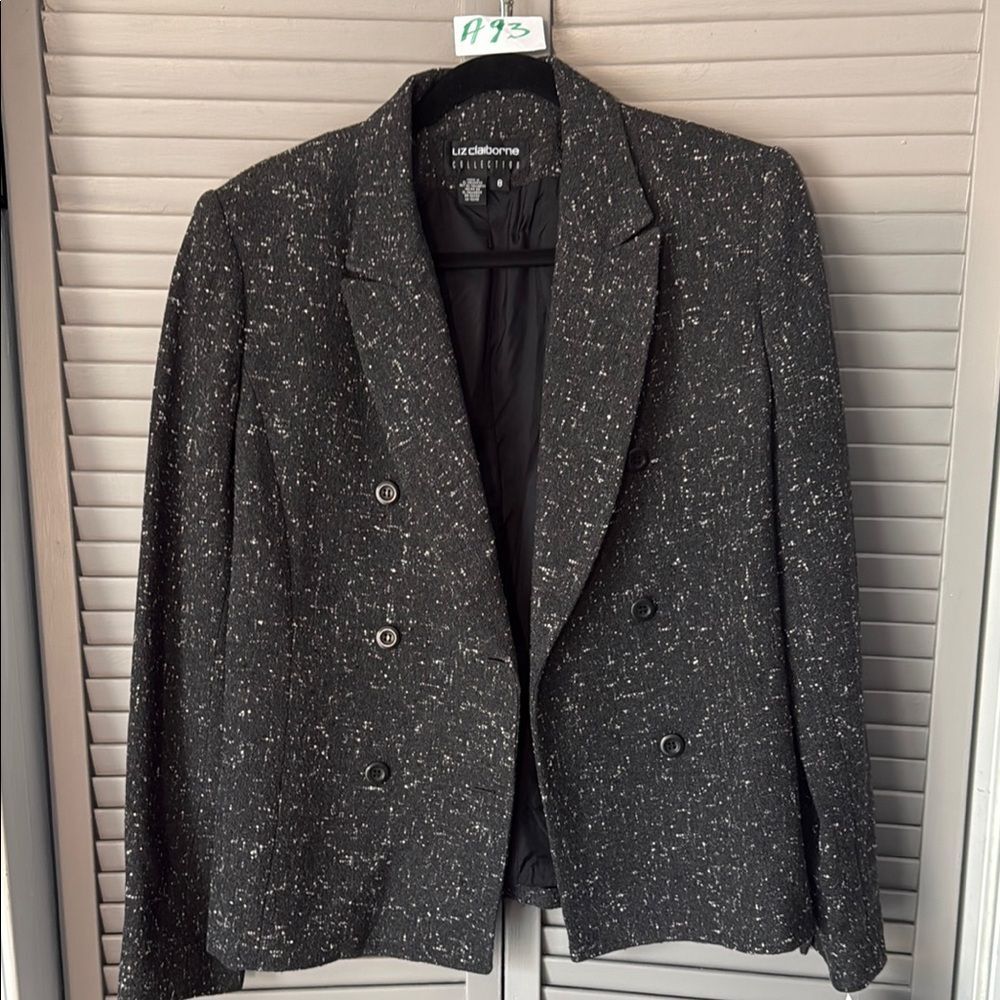 Liz Claiborne Black and White Blazer